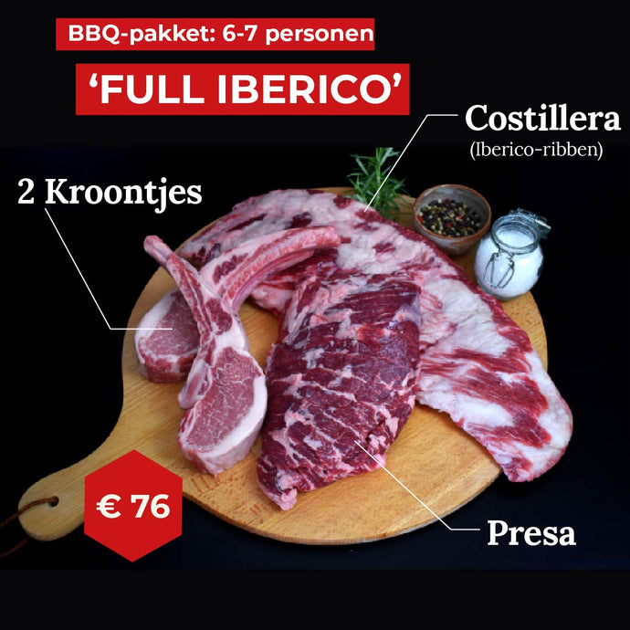 Iberico-BBQ-pakket | 'Full Iberico' | 6-7 personen
